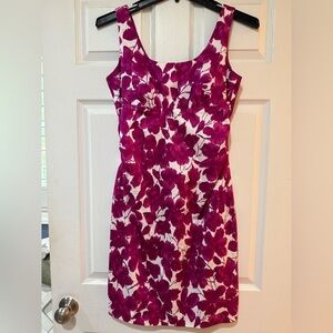 Donna Ricco Pink Sheath Mini Dress Scoop Neck Sleeveless Babydoll Bust cruise